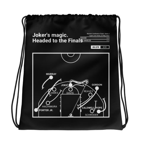Greatest Nuggets Plays Drawstring Bag: Joker's magic. Headed to the Finals (2023)