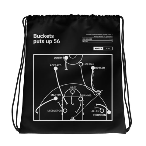Greatest Heat Plays Drawstring Bag: Buckets puts up 56 (2023)