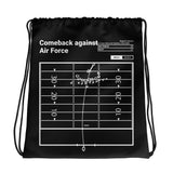 Greatest Navy Football Plays Drawstring Bag: Comeback against Air Force (2005)