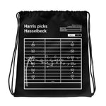 Greatest Packers Plays Drawstring Bag: Harris picks Hasselbeck (2004)
