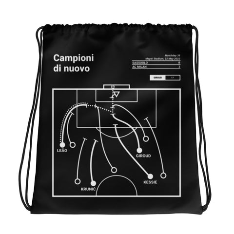 Greatest AC Milan Plays Drawstring Bag: Campioni di nuovo (2022)