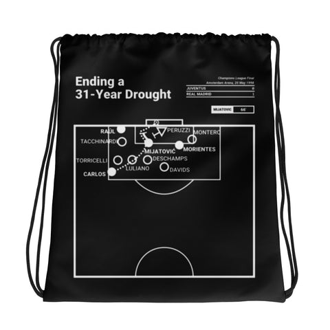 Greatest Real Madrid Plays Drawstring Bag: Ending a 31-Year Drought (1998)