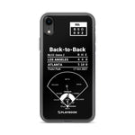Greatest Braves Plays iPhone Case: Back-to-Back (2021)
