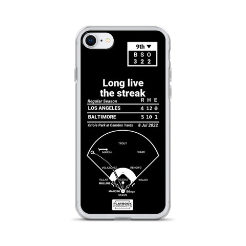 Greatest Orioles Plays iPhone Case: Long live the streak (2022)