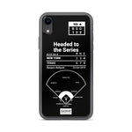 Texas Rangers Greatest Plays iPhone Case: Headed to the Series (2010)