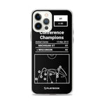 Greatest Wisconsin Basketball Plays iPhone Case: Conference Champions (2015)