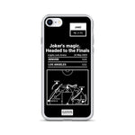 Greatest Nuggets Plays iPhone Case: Joker's magic. Headed to the Finals (2023)