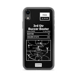 Greatest Warriors Plays iPhone Case: 3rd Qtr Buzzer Beater (2022)
