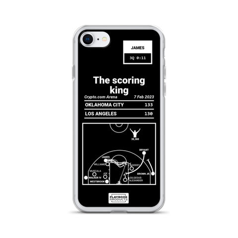 Greatest Lakers Plays iPhone Case: The scoring king (2023)