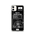 Greatest Pelicans Plays iPhone Case: Brow's double pump (2015)