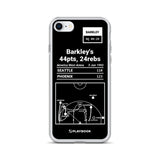 Greatest Suns Plays iPhone Case: Barkley's 44pts, 24rebs (1993)