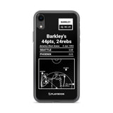 Greatest Suns Plays iPhone Case: Barkley's 44pts, 24rebs (1993)