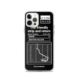 Greatest Miami Football Plays iPhone Case: The friendly strip and return (2001)