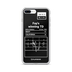 Greatest Navy Football Plays iPhone Case: Fay's winning TD (1996)