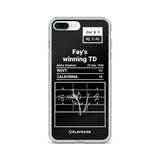 Greatest Navy Football Plays iPhone Case: Fay's winning TD (1996)