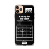 Greatest North Dakota State Football Plays iPhone Case: Kicking for the upset (2016)