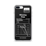 Greatest TCU Football Plays iPhone Case: Winning Pick (2014)