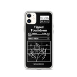 Greatest TCU Football Plays iPhone Case: Tipped Touchdown (2015)