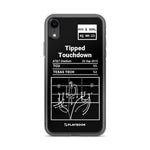 Greatest TCU Football Plays iPhone Case: Tipped Touchdown (2015)