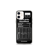 Greatest Packers Plays iPhone Case: Harris picks Hasselbeck (2004)