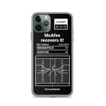 Greatest Colts Plays iPhone Case: McAfee recovers it! (2014)