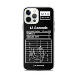 Greatest Chiefs Plays iPhone Case: 13 Seconds (2022)