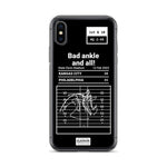 Greatest Chiefs Plays iPhone Case: Bad ankle and all! (2023)