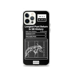 Greatest Chiefs Plays iPhone Case: Longest Punt Return in SB History (2023)