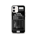 Greatest Patriots Plays iPhone Case: Sealing the dynasty (2005)