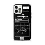 Greatest Patriots Plays iPhone Case: The Interception (2015)