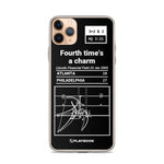 Greatest Eagles Plays iPhone Case: Fourth time's a charm (2005)