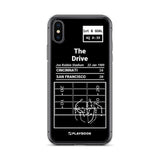 Greatest 49ers Plays iPhone Case: The Drive (1989)