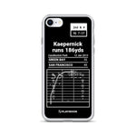 Greatest 49ers Plays iPhone Case: Kaepernick runs 186yds (2013)