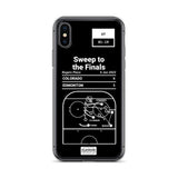 Greatest Avalanche Plays iPhone Case: Sweep to the Finals (2022)