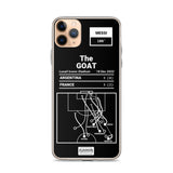Greatest Argentina Plays iPhone Case: The GOAT (2022)