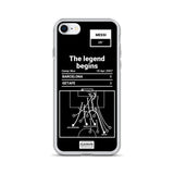 Greatest Barcelona Plays iPhone Case: The legend begins (2007)