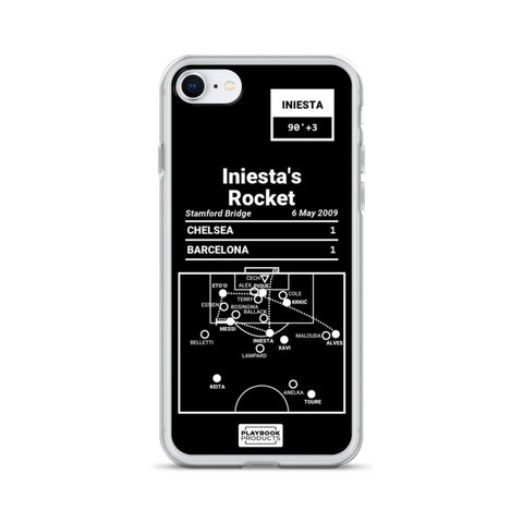 Greatest Barcelona Plays iPhone Case: Iniesta's Rocket (2009)