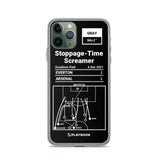 Greatest Everton Plays iPhone Case: Stoppage-Time Screamer (2021)
