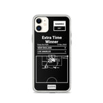 Greatest LA Galaxy Plays iPhone Case: Extra Time Winner (2005)