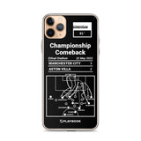 Greatest Manchester City Plays iPhone Case: Championship Comeback (2022)
