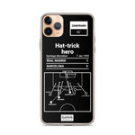 Greatest Real Madrid Plays iPhone Case: Hat-trick hero (1995)