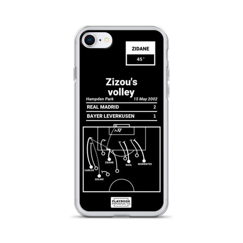 Greatest Real Madrid Plays iPhone Case: Zizou's volley (2002)