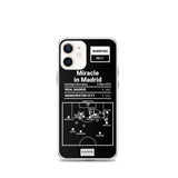 Greatest Real Madrid Plays iPhone Case: Miracle in Madrid (2022)