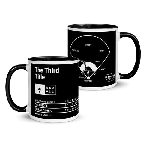 Greatest Orioles Plays Mug: The Third Title (1983)