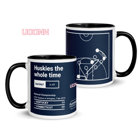 Greatest UCONN Basketball Plays Mug: Huskies the whole time (2014)