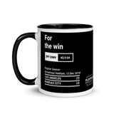 Greatest Chargers Plays Mug: For the win (2018)