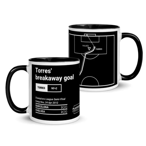 Greatest Chelsea Plays Mug: Torres' breakaway goal (2012)