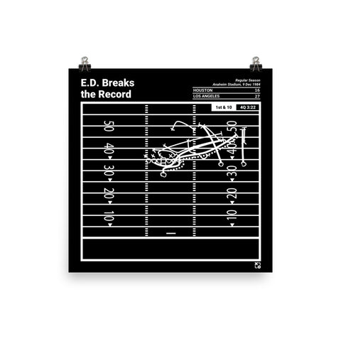 Greatest Rams Plays Poster: E.D. Breaks the Record (1984)