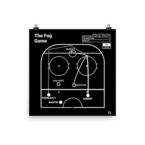 Greatest Sabres Plays Poster: The Fog Game (1975)