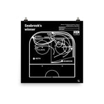 Greatest Blackhawks Plays Poster: Seabrook's winner (2015)